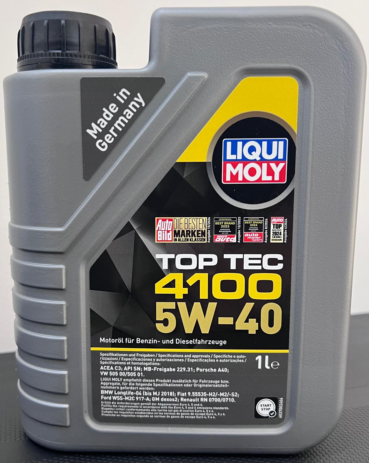 LIQUI MOLY TOP TEC 4100 5W-40 1L