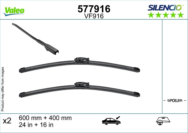 Set stergator parbriz Dacia Logan III-VALEO VF 916
