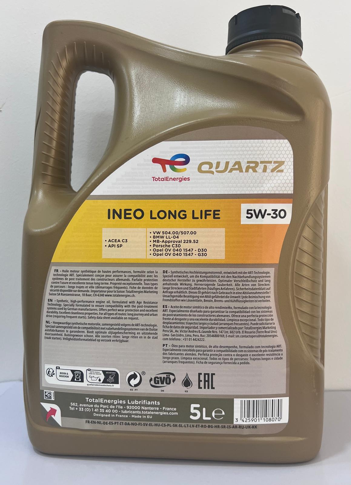 TOTAL Quartz INEO LL 5W-30 5L
