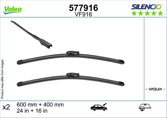 Set stergator parbriz Dacia Logan III-VALEO VF 916