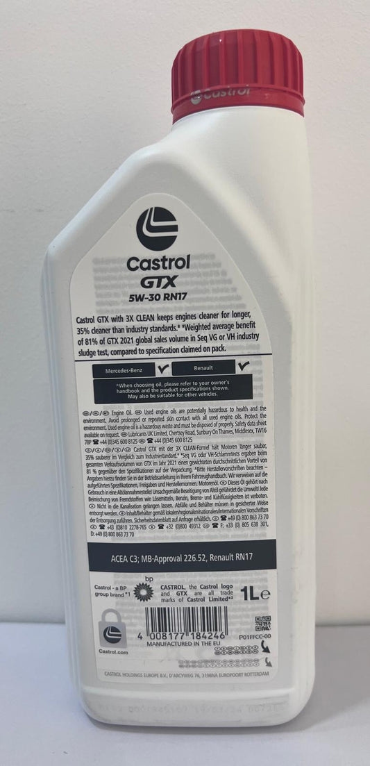 Castrol GTX 5W-30 RN17 1L